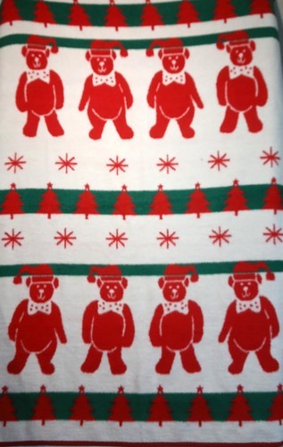 Vuteks blanket vtg christmas - blanket,
